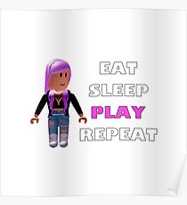 Roblox Posters Redbubble - roblox eat sleep play repeat poster
