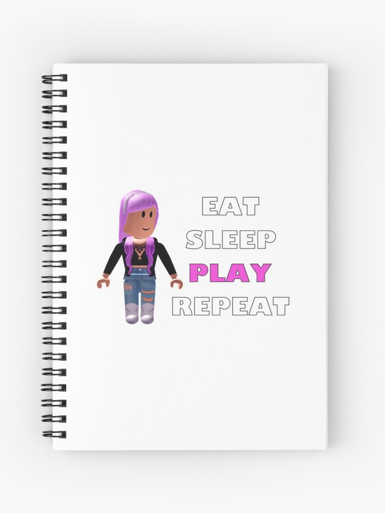 Roblox Eat Sleep Play Repeat Spiral Notebook By Hypetype Redbubble - roblox face spiral notebooks redbubble