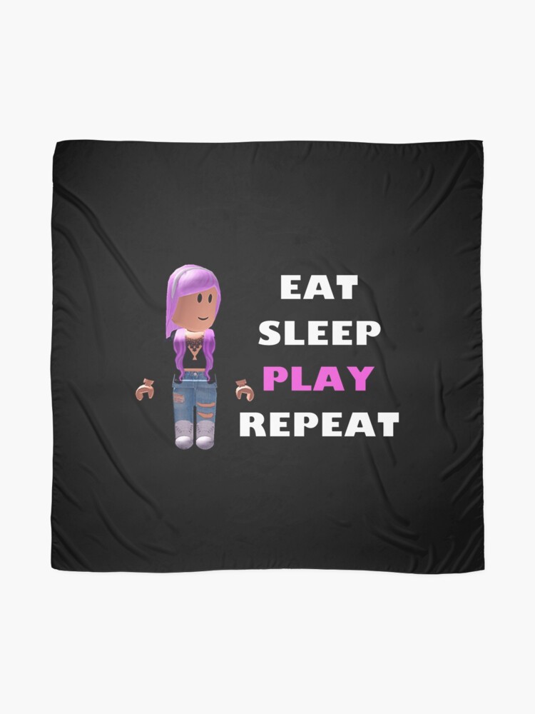 Roblox Eat Sleep Play Repeat Scarf By Hypetype Redbubble - roblox oof sad face mug by hypetype redbubble