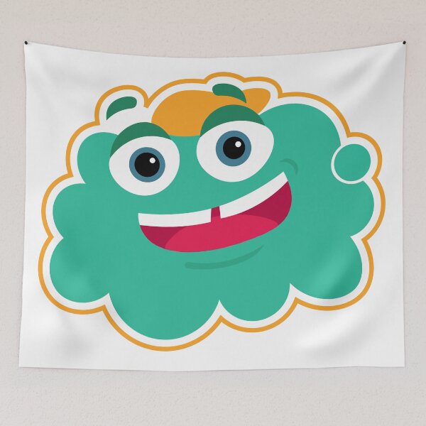 Item preview, Smile Cloudy Weather cartoon design for T-shirt and sticker designed and sold by Billium Halder.