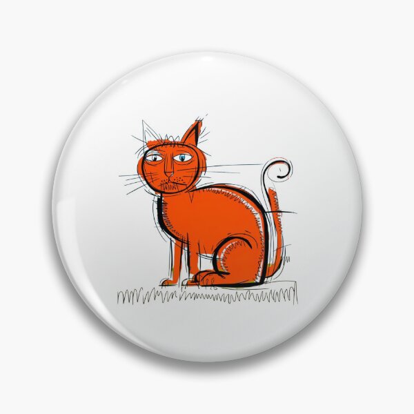 Item preview, Chaotic Feline, A Bold and Vibrant Cat Illustration, Modern Chaos in Vivid Colors, funnyfits70, Humor, Funny designed and sold by FunnyFits70.