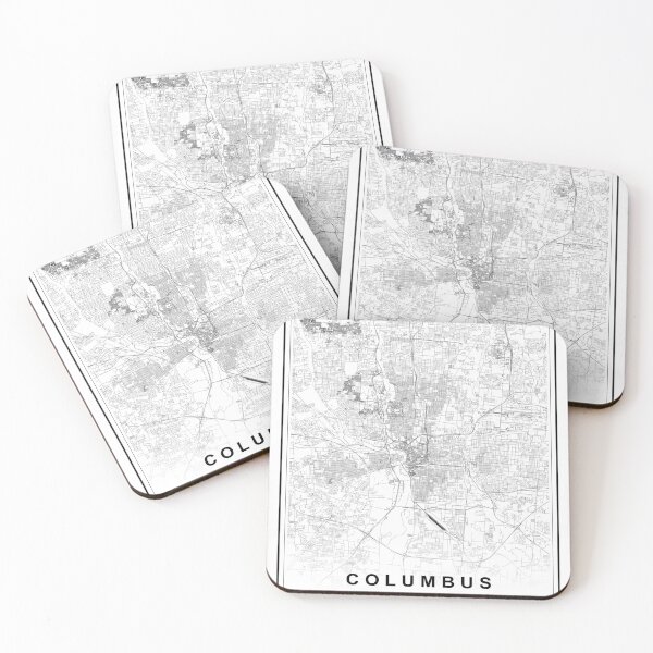 Item preview, Mapa de la ciudad de Columbus designed and sold by SHAMPAIN-ART-CO.