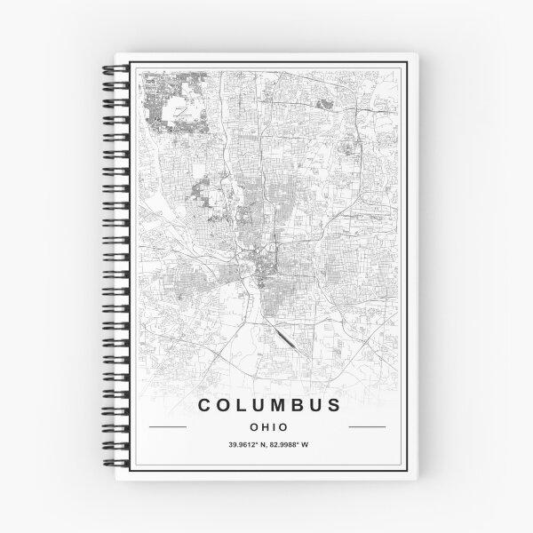 Item preview, Columbus City Map designed and sold by SHAMPAIN-ART-CO.