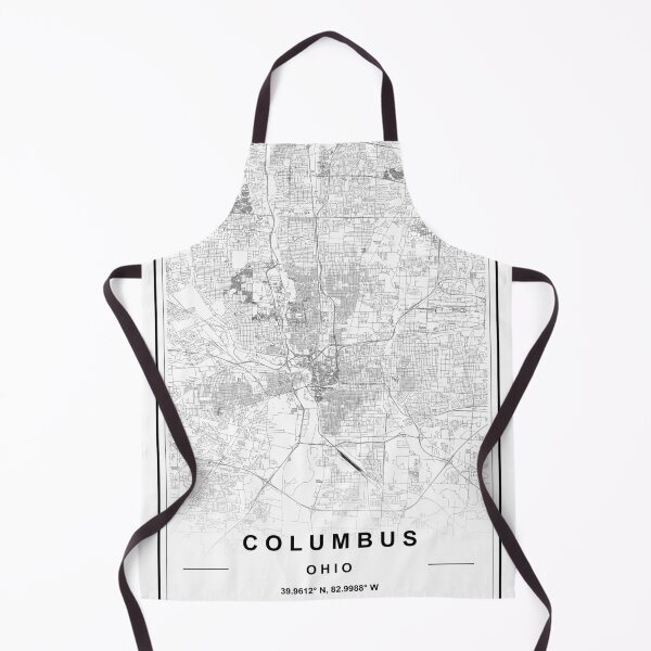 Item preview, Columbus City Map designed and sold by SHAMPAIN-ART-CO.