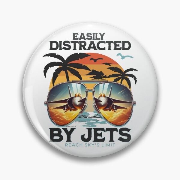 Artikelvorschau, Leicht abgelenkt durch Jets Retro-Sonnenuntergang entworfen und verkauft von justyna-s28.
