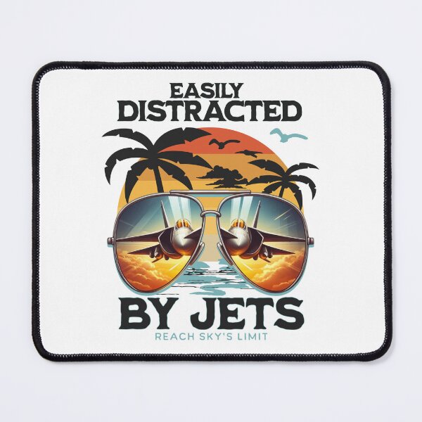 Artikelvorschau, Leicht abgelenkt durch Jets Retro-Sonnenuntergang entworfen und verkauft von justyna-s28.