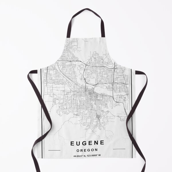 Item preview, Eugene City Map designed and sold by SHAMPAIN-ART-CO.