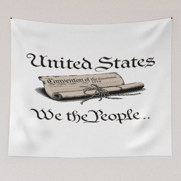 Item preview, Patriotic Constitution T-shirt with text 'We the people' designed and sold by Tomasz  Siennicki.