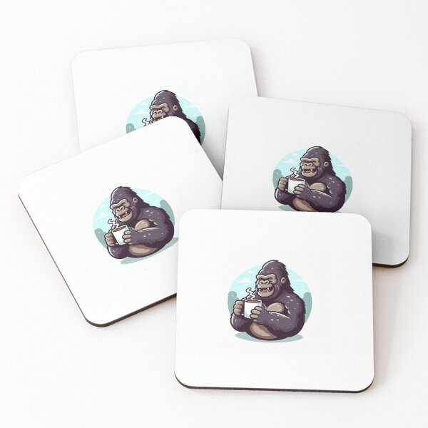 Item preview, Gorilla Drinking Coffee designed and sold by boomfire153.