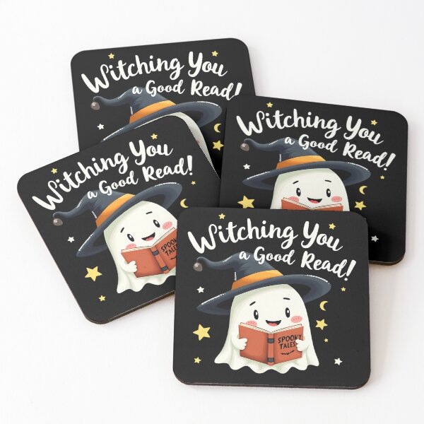 Item preview, "Witching You a Good Read!" Ghost in a Witch Hat T-Shirt for Book Lovers | Halloween Special designed and sold by AI-volution.