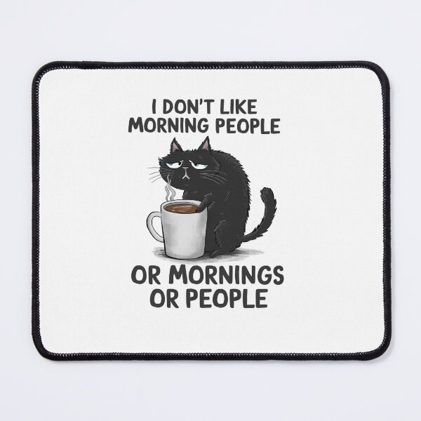 Item preview, Grumpy Cat Dislikes Mornings designed and sold by Aevum Stella.