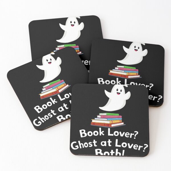 Item preview, "Book Lover? Ghost Lover? Both!" Floating Ghost with Stack of Books T-Shirt | Perfect for Halloween and Book Lovers Day designed and sold by AI-volution.
