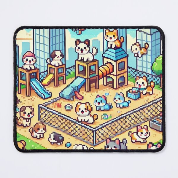Item preview, "Pixel Puppy Playground Fun" designed and sold by RabbitDesign777.