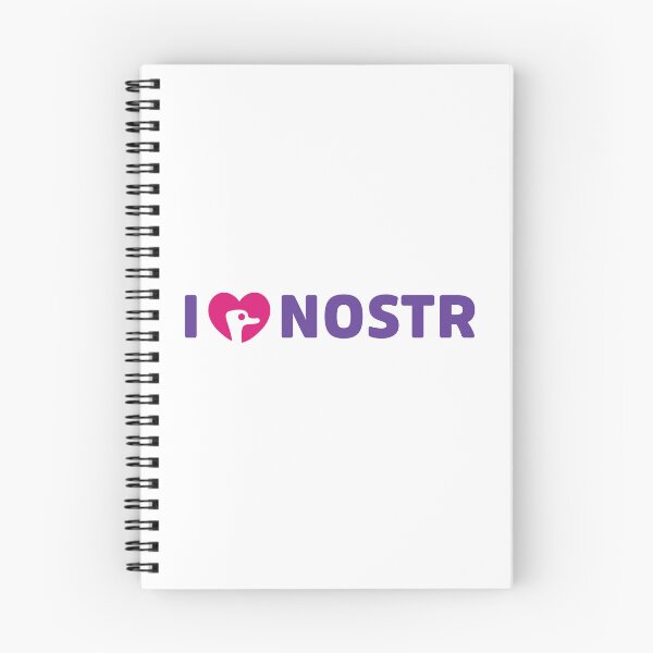 Item preview, I Love Nostr designed and sold by bitpopart.