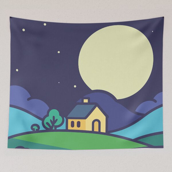 Item preview, Peaceful Night designed and sold by Penaadame.