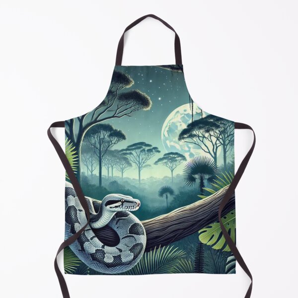 Item preview, Mystical Boa Constrictor in Australian Jungle at Night designed and sold by NocturnalNook.