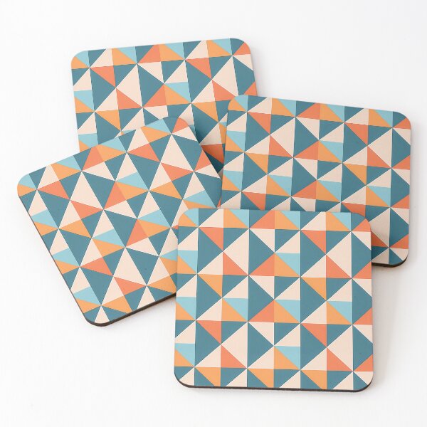 Item preview, A design of a geometric Gingham pattern with non-traditional check shapes and angles. designed and sold by HEMRO.