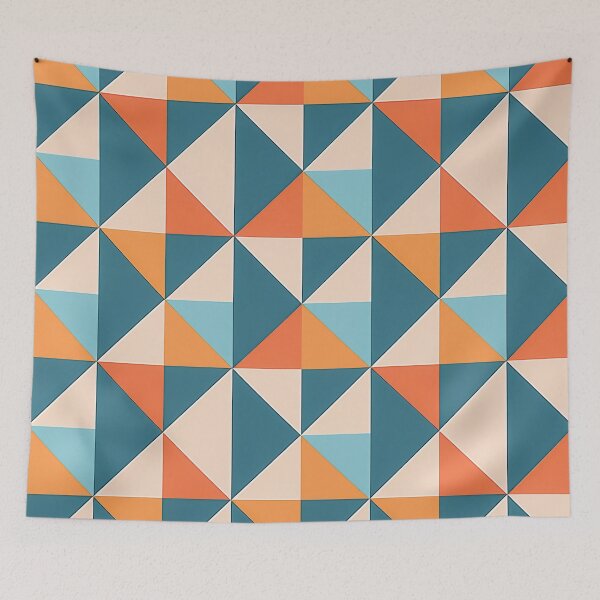 Item preview, A design of a geometric Gingham pattern with non-traditional check shapes and angles. designed and sold by HEMRO.
