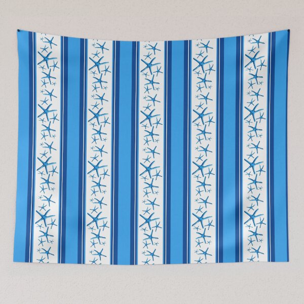 Item preview, Star stripe - bright blue and dark designed and sold by LisaLeQuelenec.