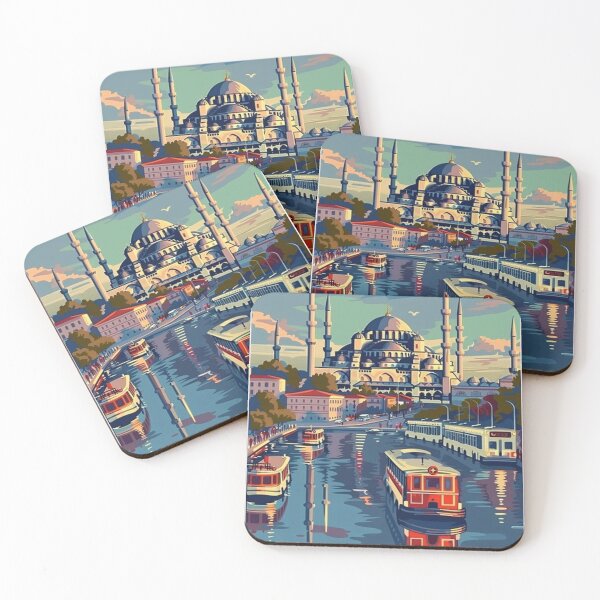 Item preview, Istanbul Travel Poster, Perfect Gift for Travel Enthusiasts, Vintage Style Wall Art, Turkey Wall art for home decor, Istanbul print Poster Sticker designed and sold by Thegalleryshop1.
