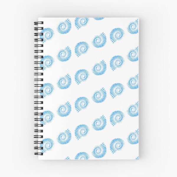 Item preview, Ammonites bright blue on white designed and sold by LisaLeQuelenec.