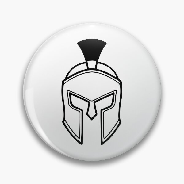Item preview, doodle fierce spartan armor helmet designed and sold by rasagamastore.