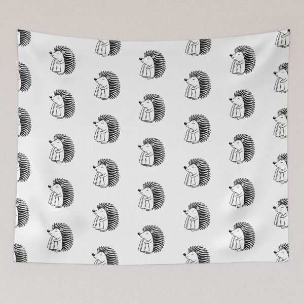 Item preview,  hedgehog with towel or blanket designed and sold by rasagamastore.