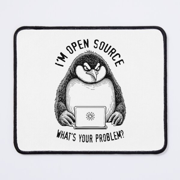 Artikelvorschau, Lustiger Pinguin-Computer, Open Source, Betriebssystem, Administrator entworfen und verkauft von GrandeDuc.