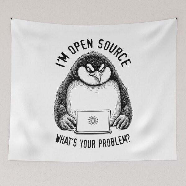 Item preview, Funny Penguin Computer Open Source Operating System Admin designed and sold by GrandeDuc.