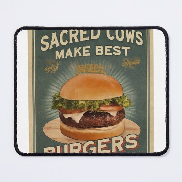 Item preview, Sacred Cows Make the Best Burgers: Vintage-Inspired Poster designed and sold by wwarner.