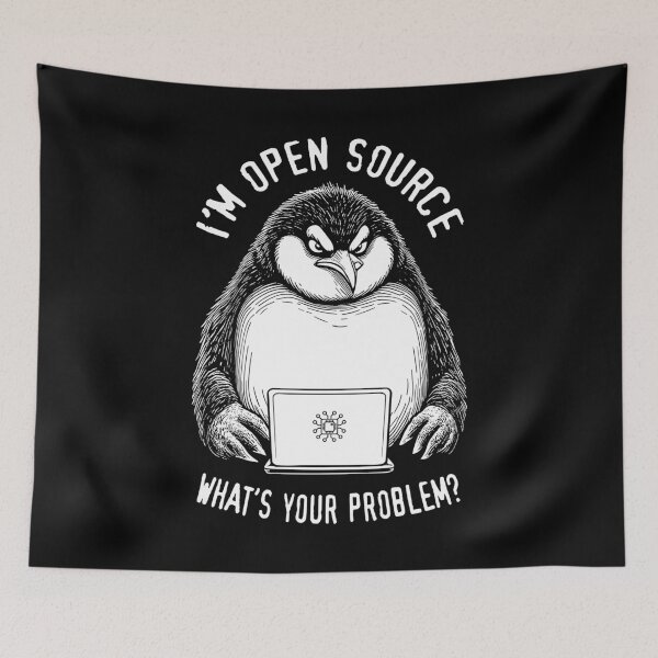 Item preview, Funny Penguin Computer Open Source Operating System Admin designed and sold by GrandeDuc.