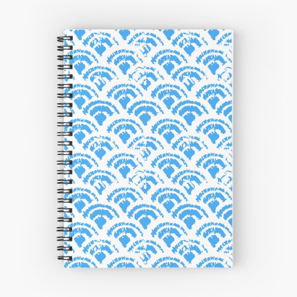 Item preview, Delicate waves white on bright blue designed and sold by LisaLeQuelenec.
