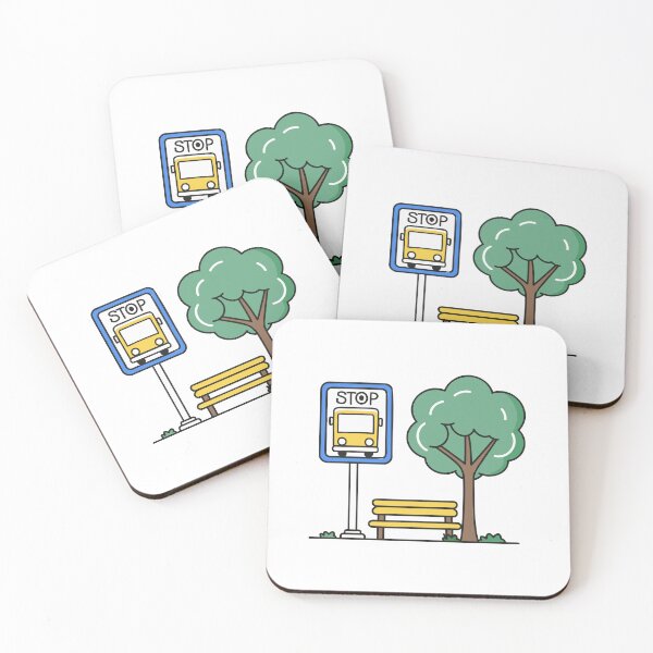 Item preview, bus stops sign in the park designed and sold by rasagamastore.