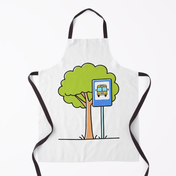 Item preview, Bus stops sign beside tree designed and sold by rasagamastore.
