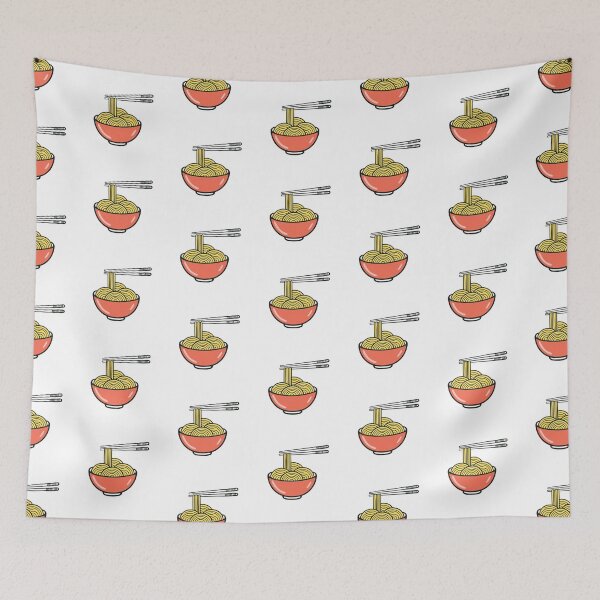 Item preview, Illustration of a bowl of noodles and chopsticks designed and sold by rasagamastore.