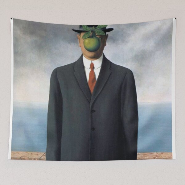 Item preview, René Magritte The Son of Man wall Art Print designed and sold by Kikastorefr.