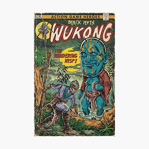 Artikel-Vorschau von "Das Irrlicht!" Black Myth Wukong Comic-Cover Fan Art, designt und verkauft von MarkScicluna.