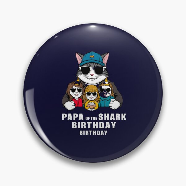 Item preview, Papa Shark’s Birthday Bash designed and sold by ArteeInnovation.