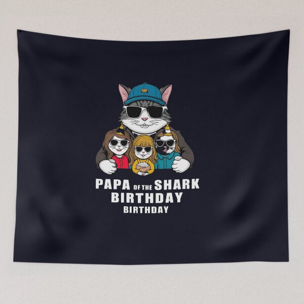 Item preview, Papa Shark’s Birthday Bash designed and sold by ArteeInnovation.
