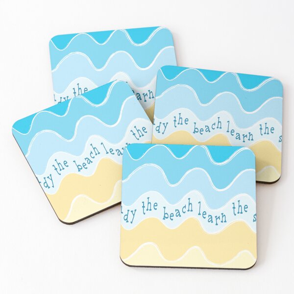 Item preview, Study the Beach, Learn the Sea - Abstract Coastal Art designed and sold by SaltAzure.