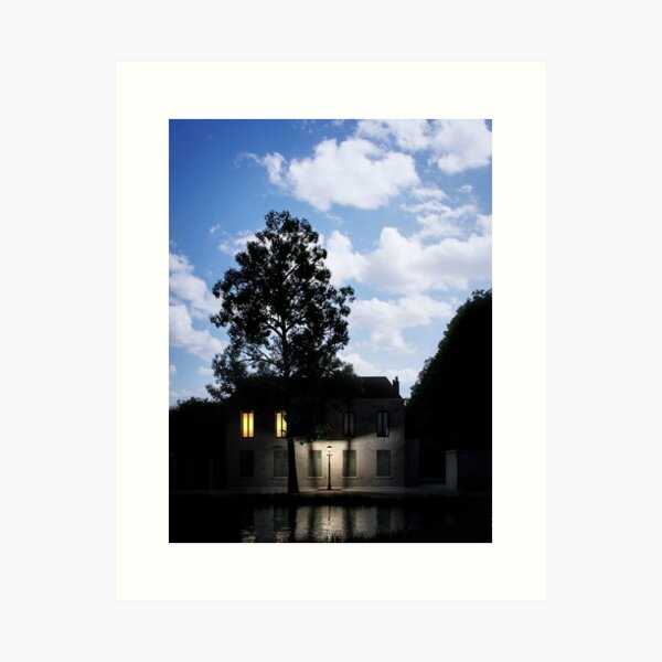 Item preview, René Magritte The Empire of Light wall Art Print designed and sold by Kikastorefr.