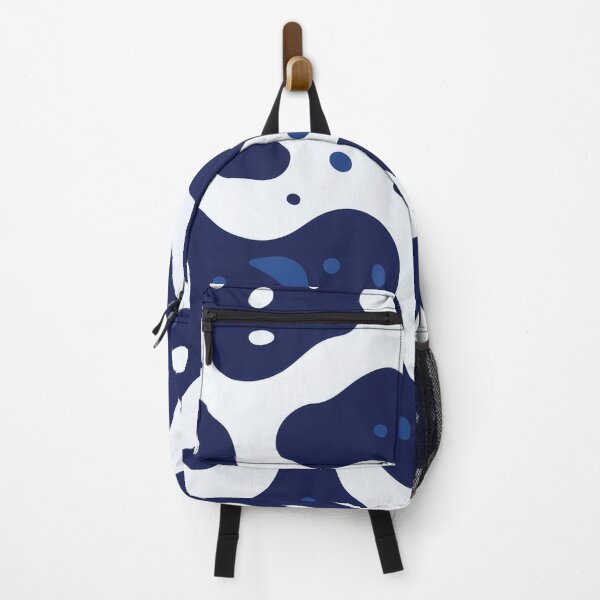 Item preview, A design of a cowhide pattern with deep navy blue and white patches. designed and sold by HEMRO.