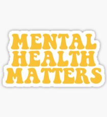Geistige Gesundheit Angelegenheiten - Gelb Sticker
