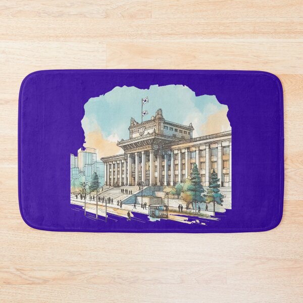 Item preview, 3D Minimalist Sketch of Korea's Central Government Building,  designed and sold by PaintMeWorld.
