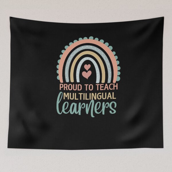 Item preview, proud to teach multilingual learner designed and sold by khallidaart.