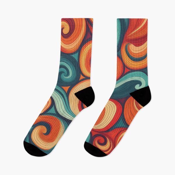 Item preview, A design of a playful swirl pattern featuring whimsical, exaggerated swirls in vibrant, contrast colors. designed and sold by HEMRO.