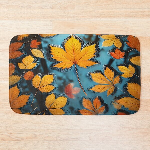 Item preview, Autumn Melody: Floating Leaves in Serenity designed and sold by Sartawsky.