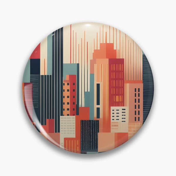 Item preview, A design of a pattern inspired by cityscapes, with abstract grid lines and blocks. designed and sold by HEMRO.
