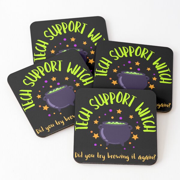 Item preview, Tech Support Witch: Did you try brewing it again? - Tech Halloween designed and sold by Circle-Cats.