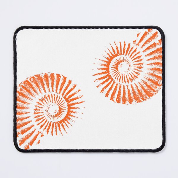 Item preview, Ammonites coral on white designed and sold by LisaLeQuelenec.